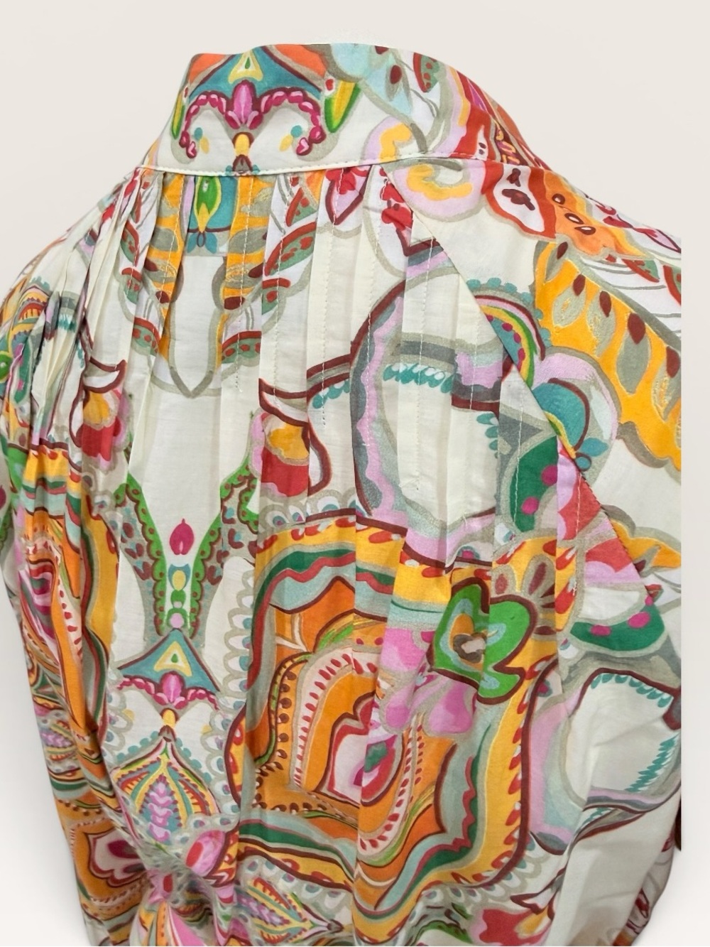 Antonio Melani Brynn Floral Print Dress Mock Neck Long Sleeve Self-Tie Dress SZ4 - Picture 10 of 15